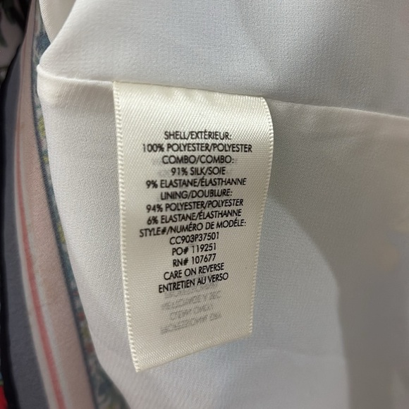 Alice + Olivia Asymmetrical Blue and White Floral Dress - silk blend - XS - Picture 5 of 7